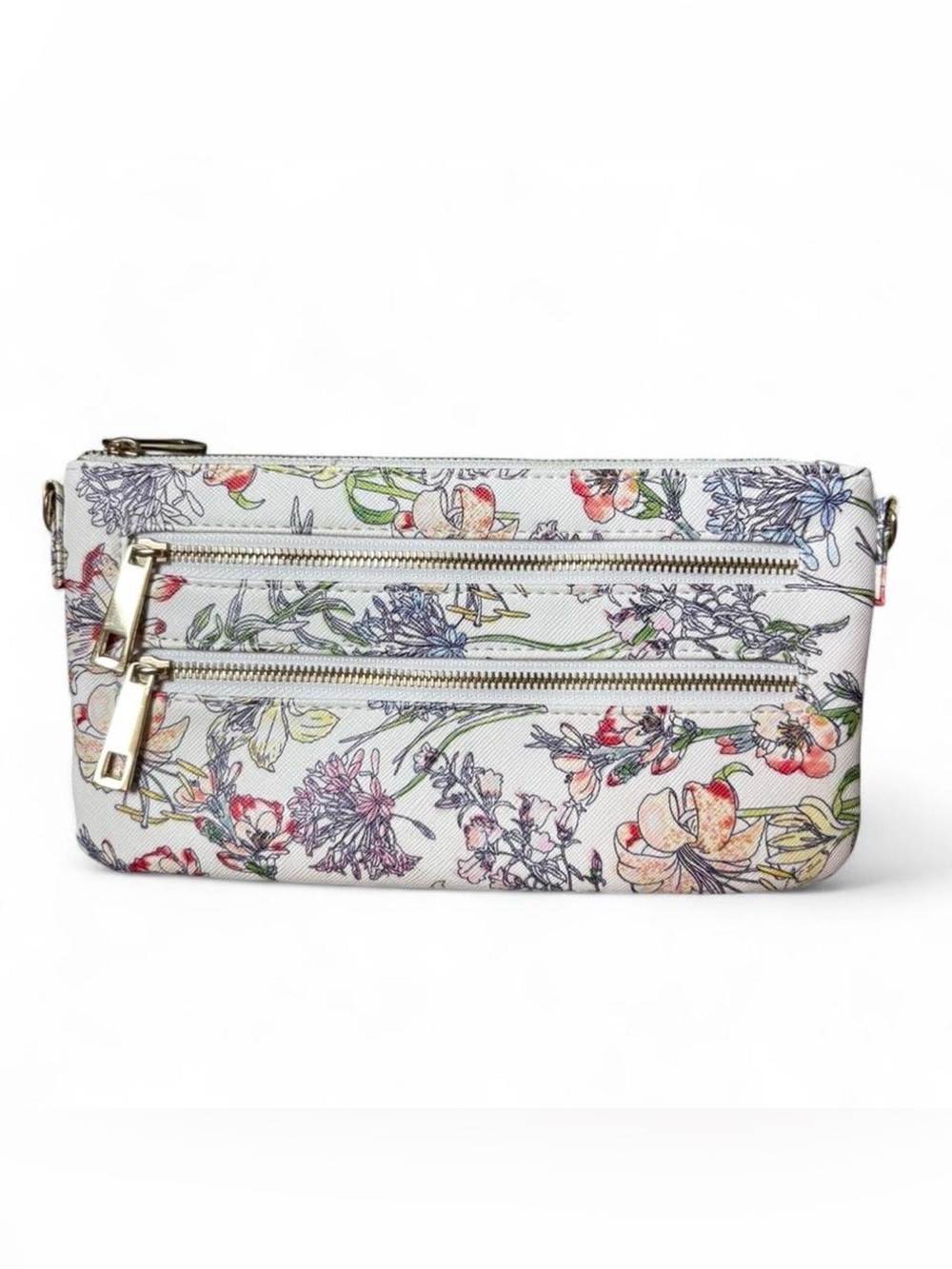 Floral Zip Wristlet/Clutch